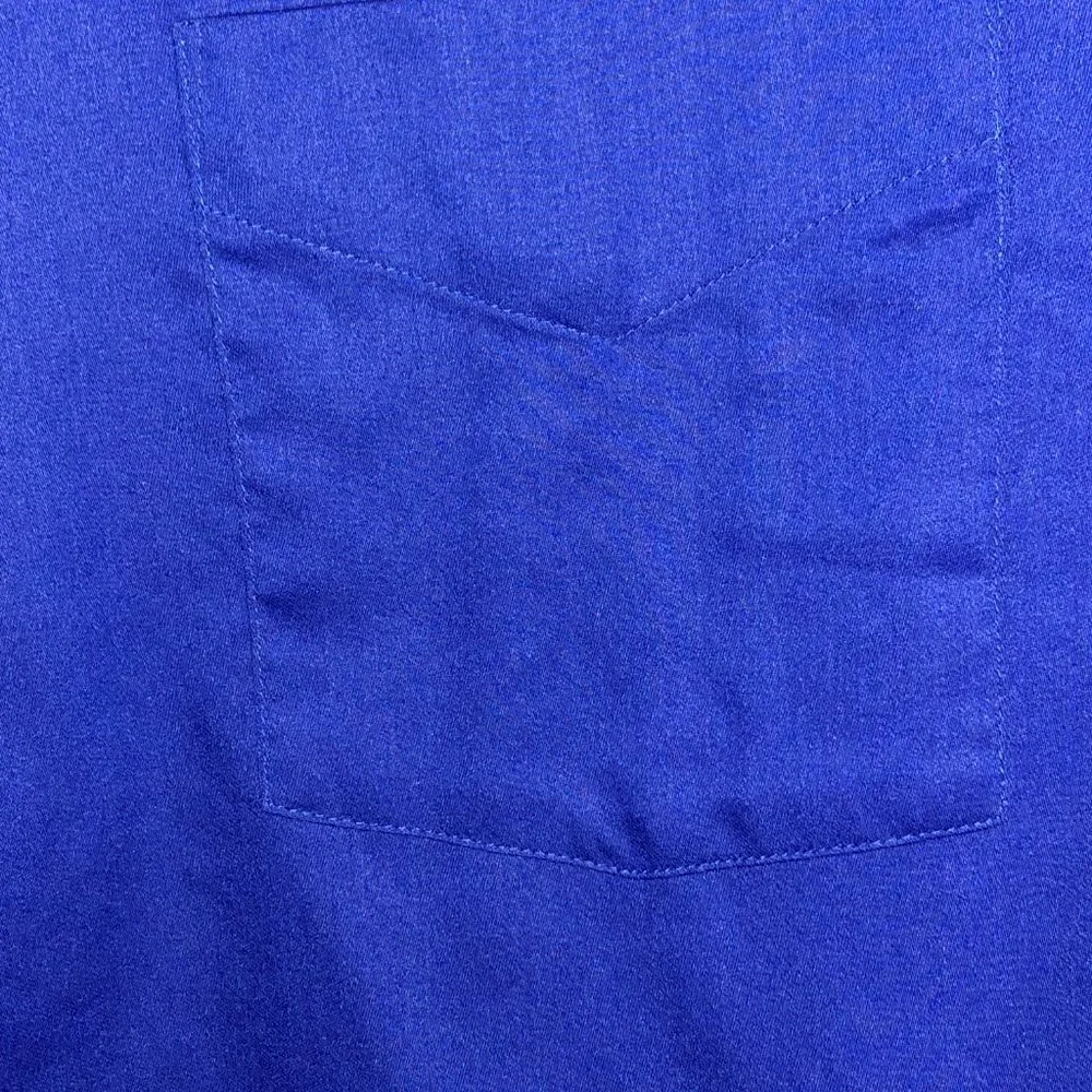 COPY - 2/$20 Van Heusen L/S dress shirt bold blue 17.5 neck $13 separate - Picture 5 of 5